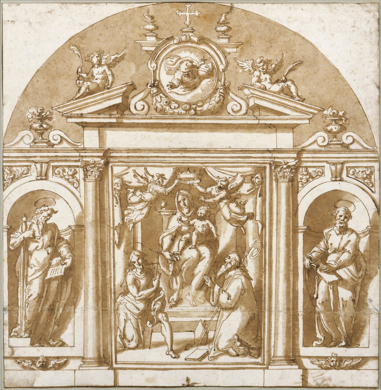 Vierge et saints - Giorgio Vasari