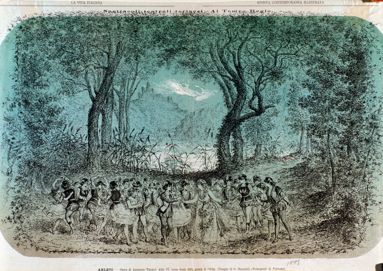Illustration pour la scène de la folie d