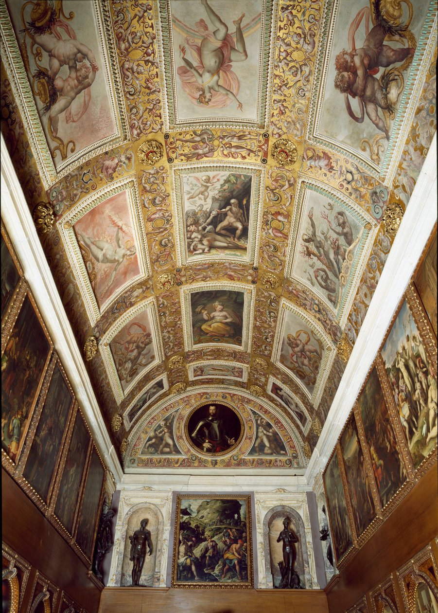 Histoire de Prométhée (plafond du Studiolo de Francesco I de Médicis) - Giorgio (and workshop) Vasari