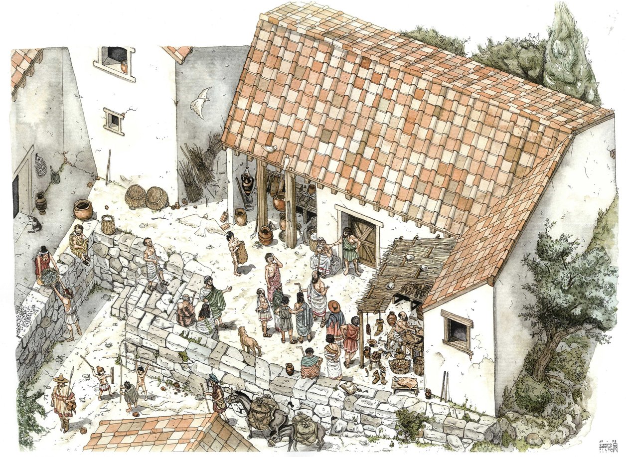 Grèce antique : reconstitution de la boutique d