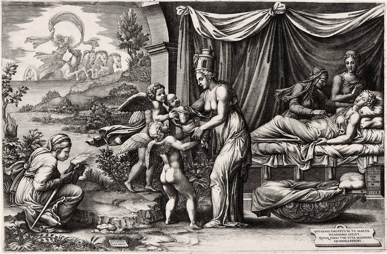 Allégorie de la naissance - Giorgio Ghisi