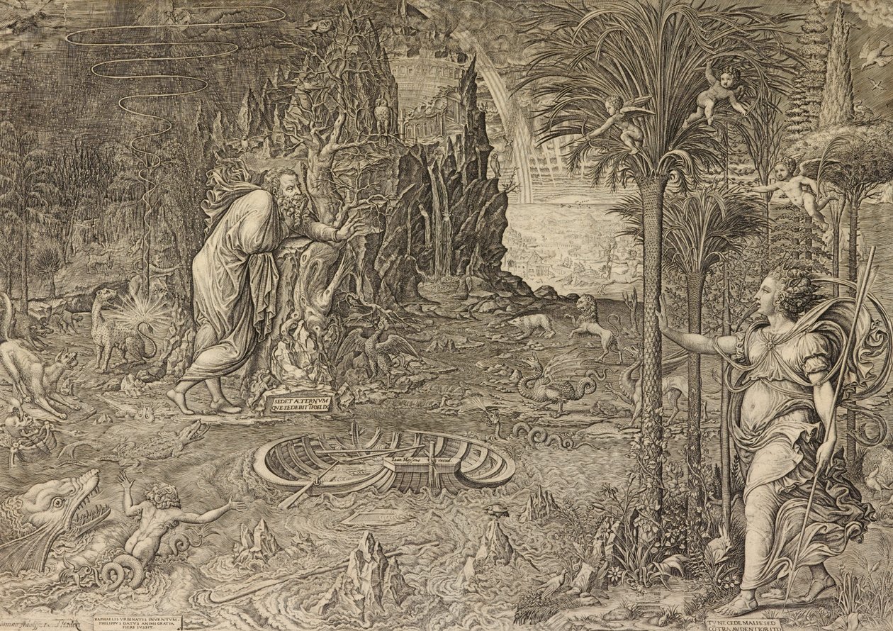 Allégorie de la vie (Rêve de Raphaël) - Giorgio Ghisi