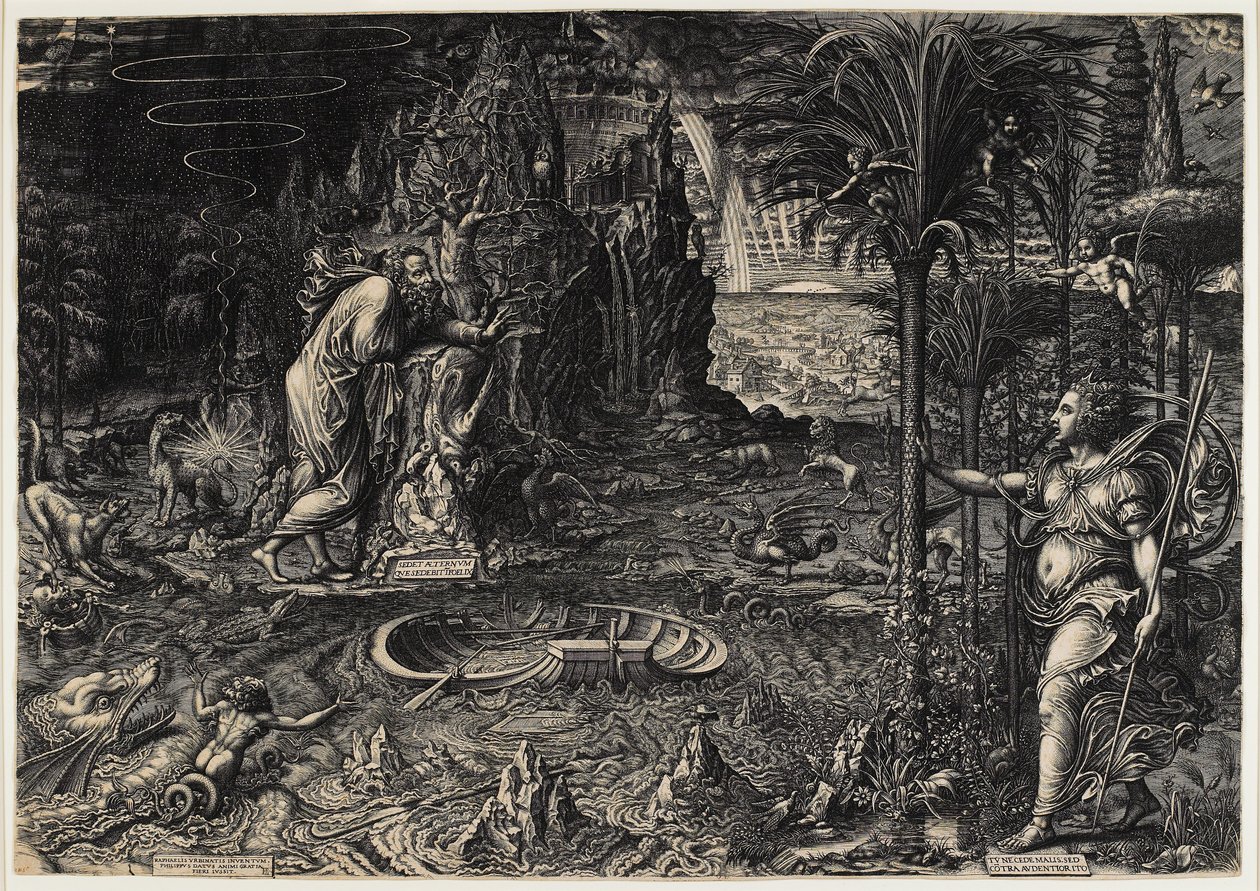 Allégorie de la vie (Le rêve de Raphaël) - Giorgio Ghisi