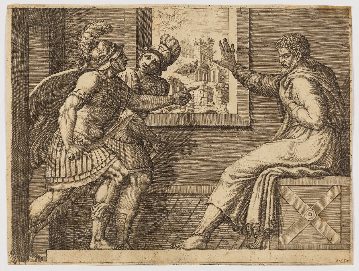 Caius Marius en prison - Giorgio Ghisi