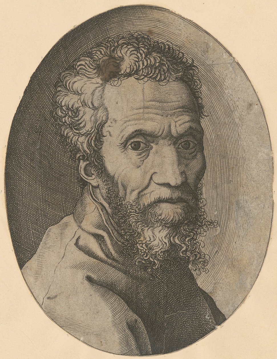 Portrait de Michel-Ange - Giorgio Ghisi