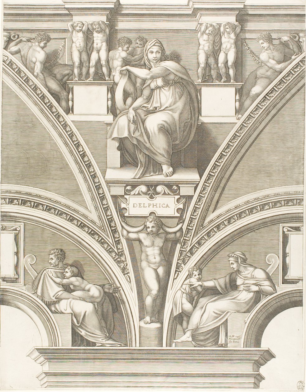 La Sibylle de Delphes - Giorgio Ghisi