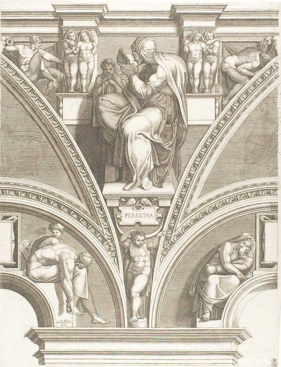 La Sibylle persane - Giorgio Ghisi