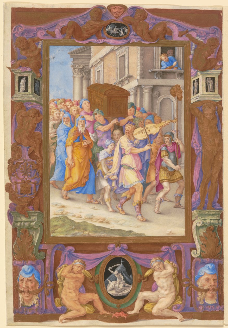 Le roi David dansant devant l