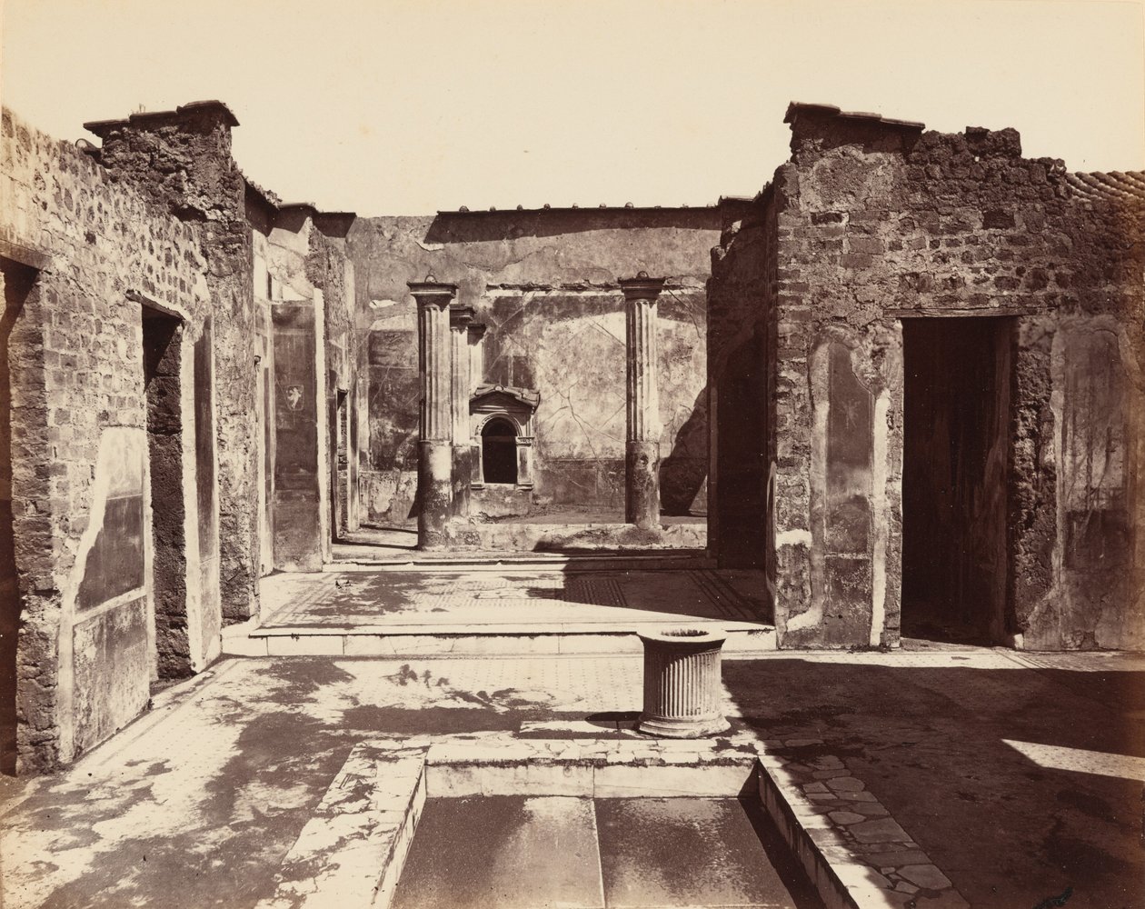 Casa del Poeta Tragico, Pompei (Maison du poète tragique, Pompéi), c. 1870 (photo) - Giorgio Sommer
