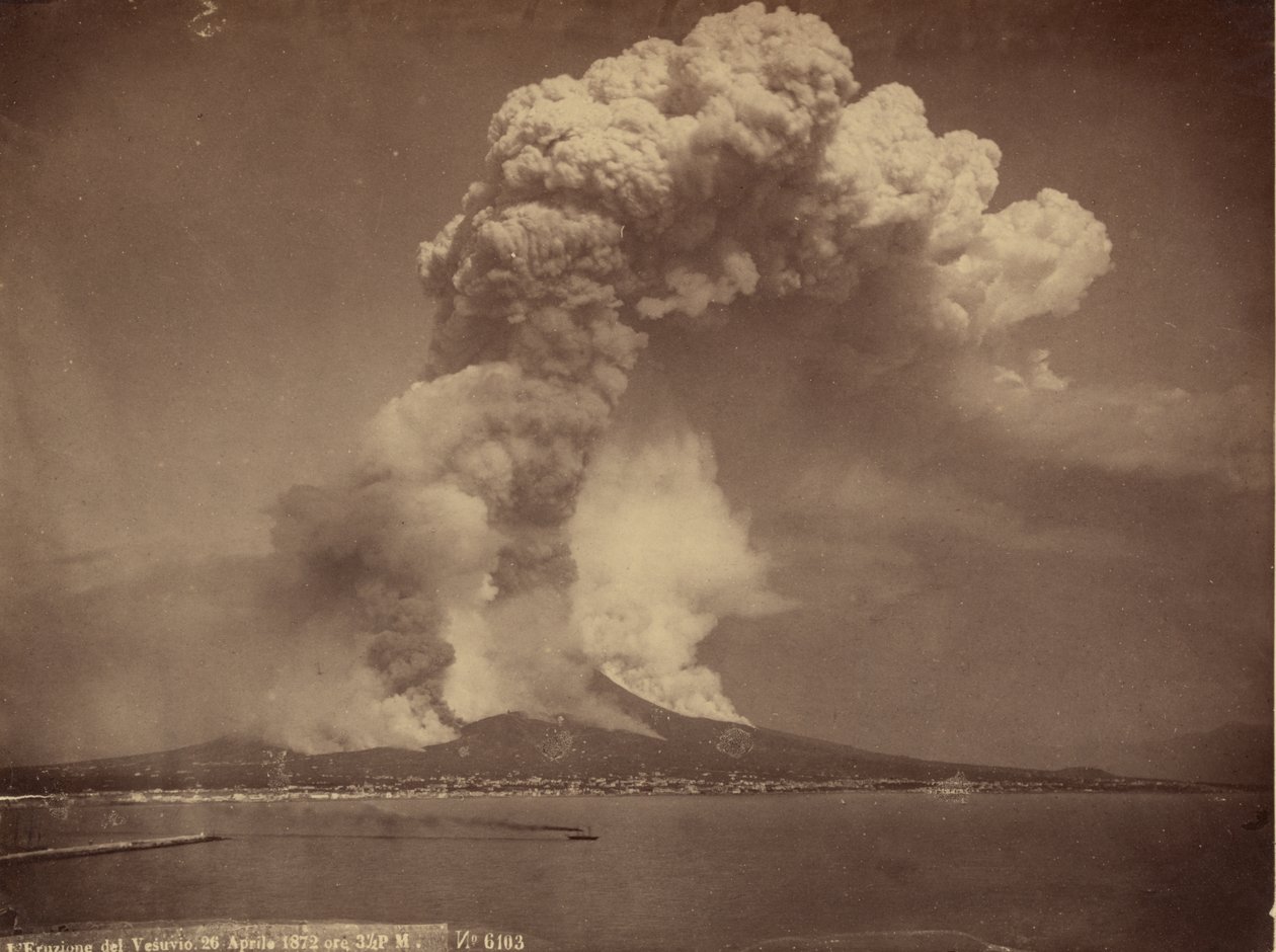 Mont Vésuve, actif, 1872 - Giorgio Sommer