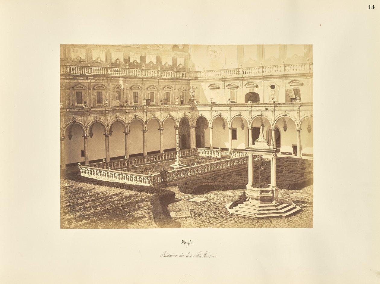Naples. Interieur du cloitre St. Martin. - Giorgio Sommer