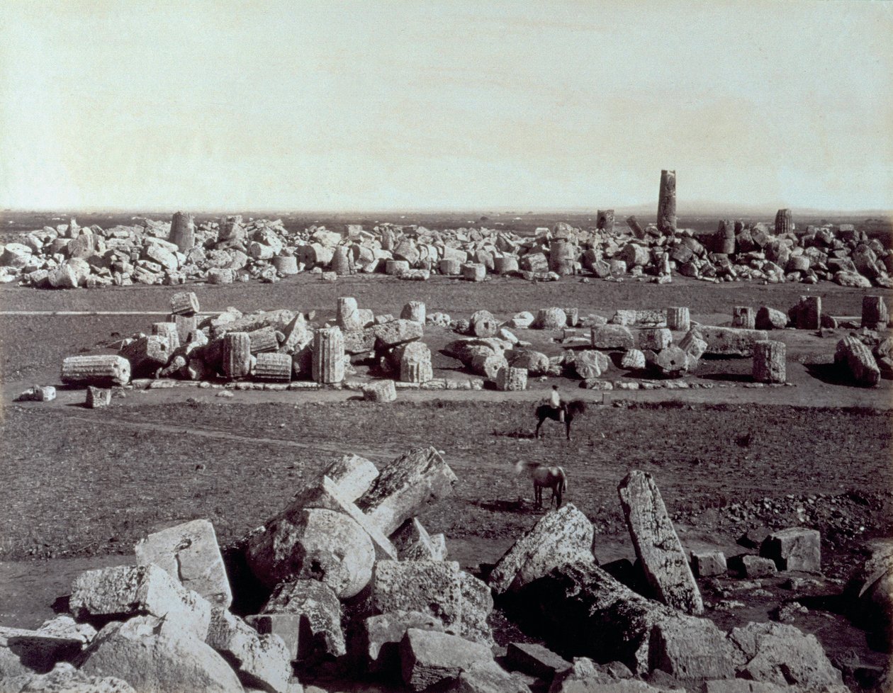 Panorama des vestiges du Temple de Minerve et du Temple d