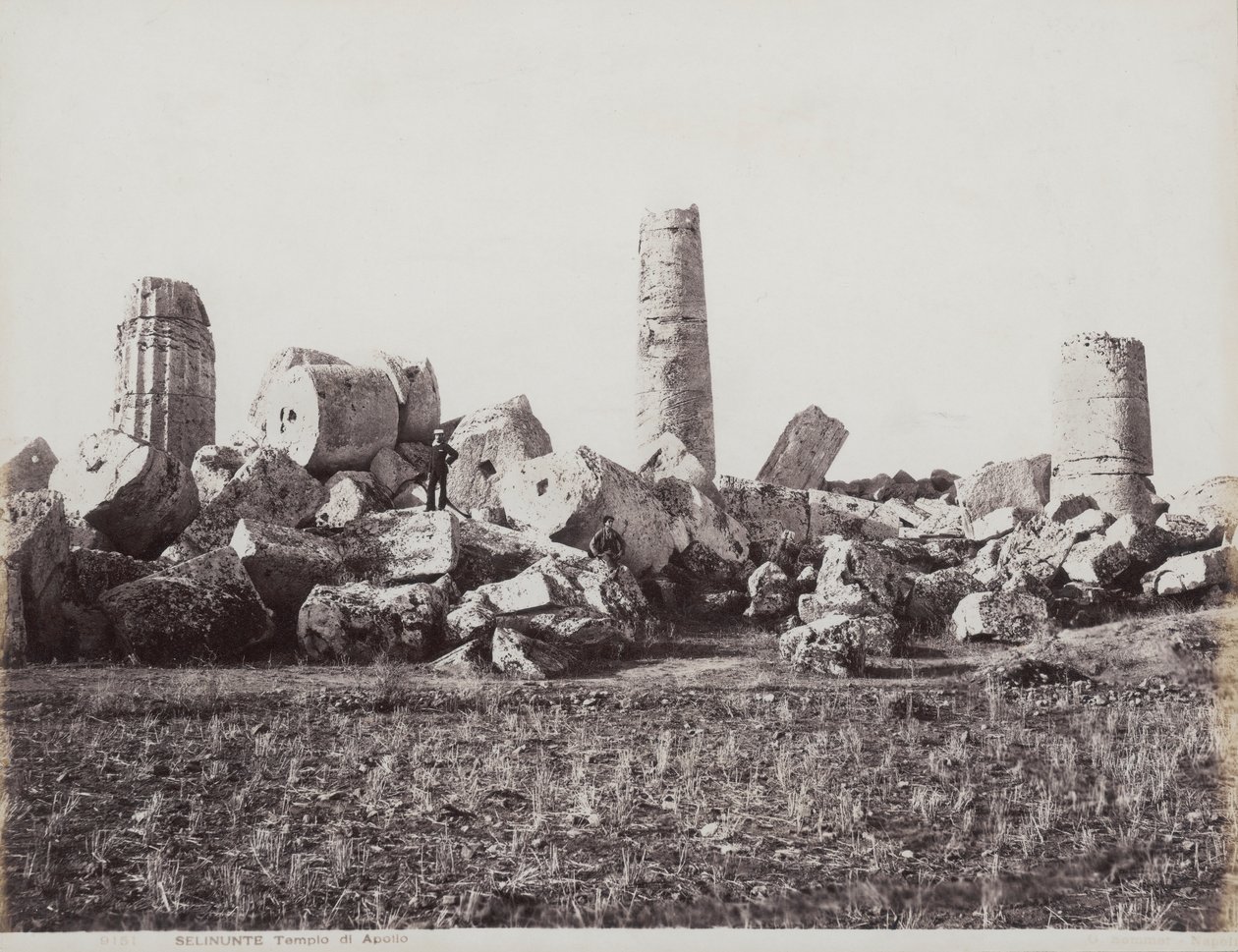 Les vestiges du temple d