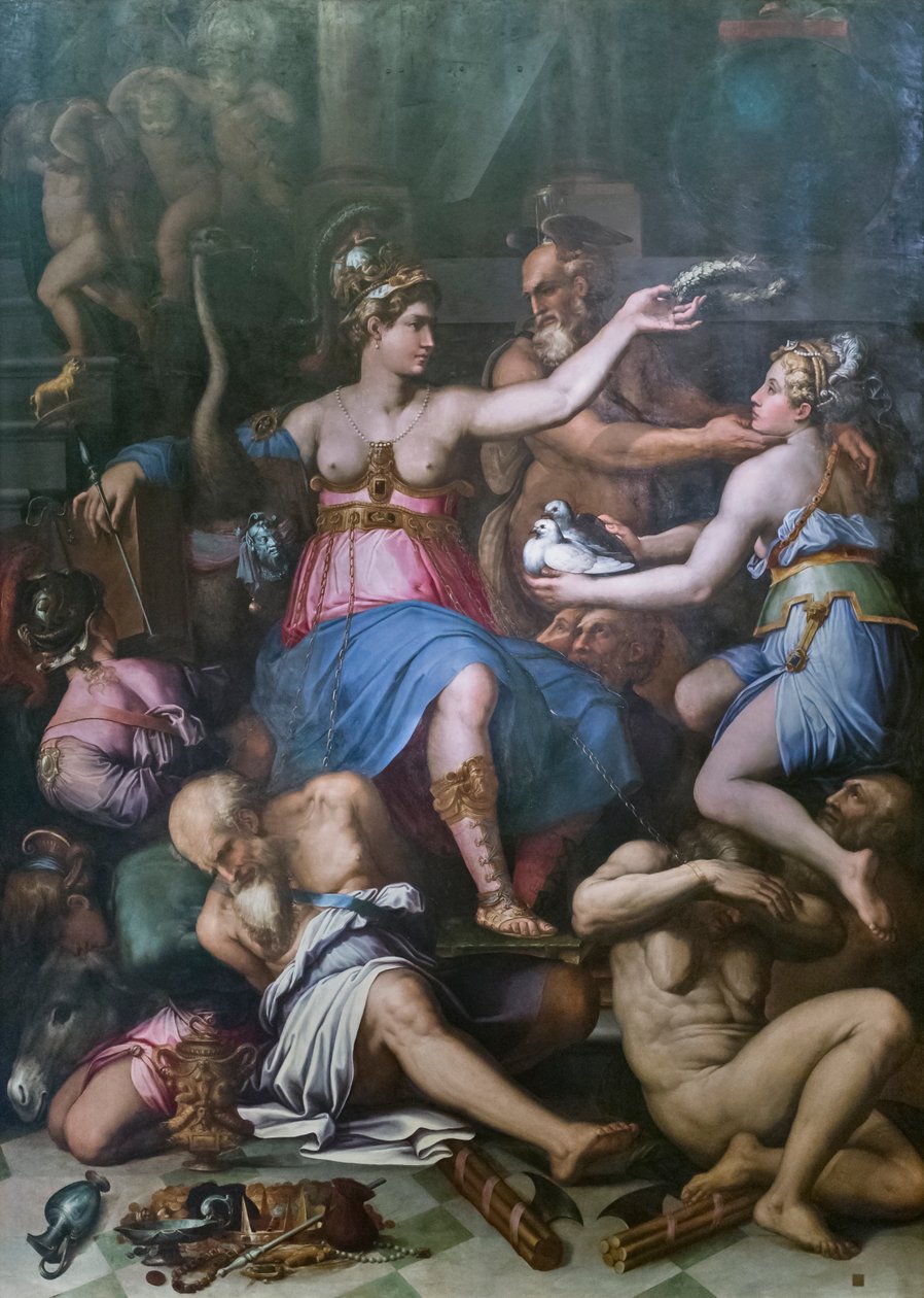 Allégorie de la Justice, de la Vérité et des Vices - Giorgio Vasari