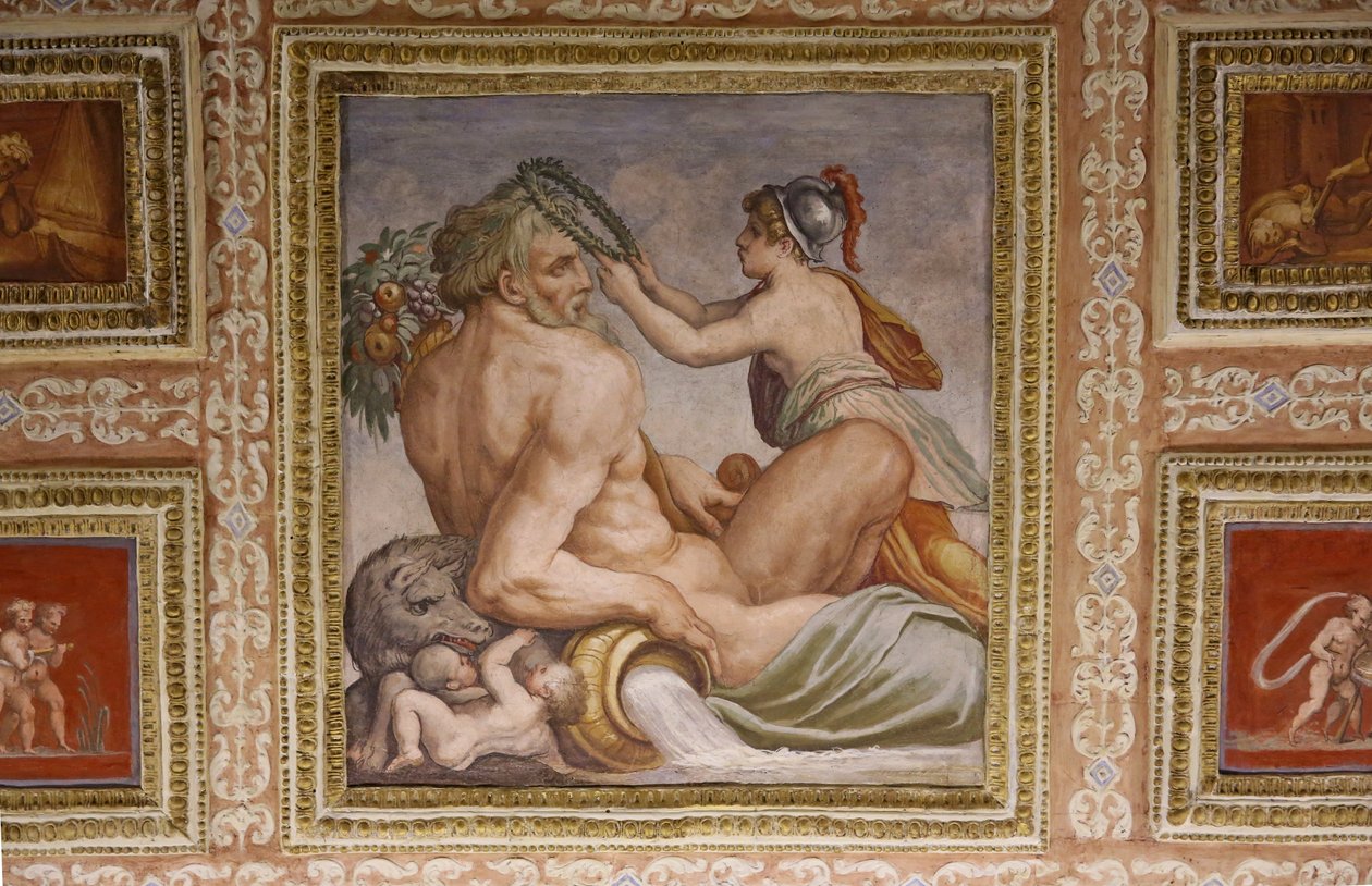 (détail) Cérès nourrissant Triptolemus, plafond d