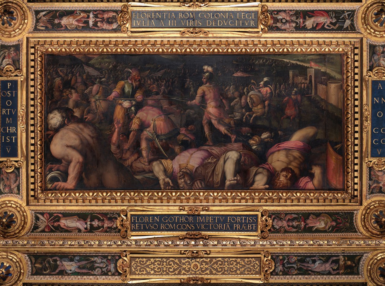 Défaite de Radagasio sous Fiesole - Giorgio Vasari