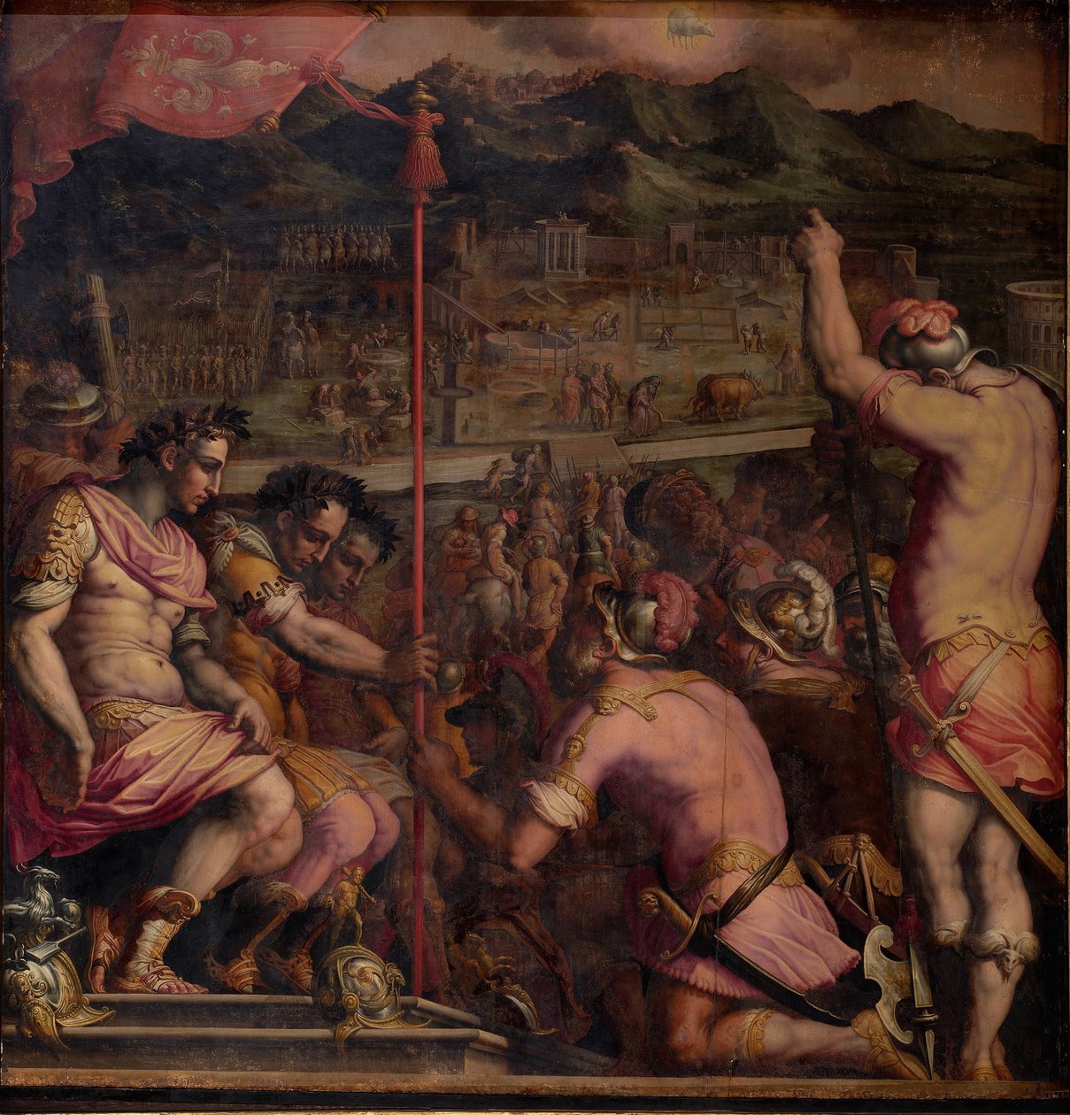 Fondation de Florentia, une colonie romaine, 1563-1565 - Giorgio Vasari
