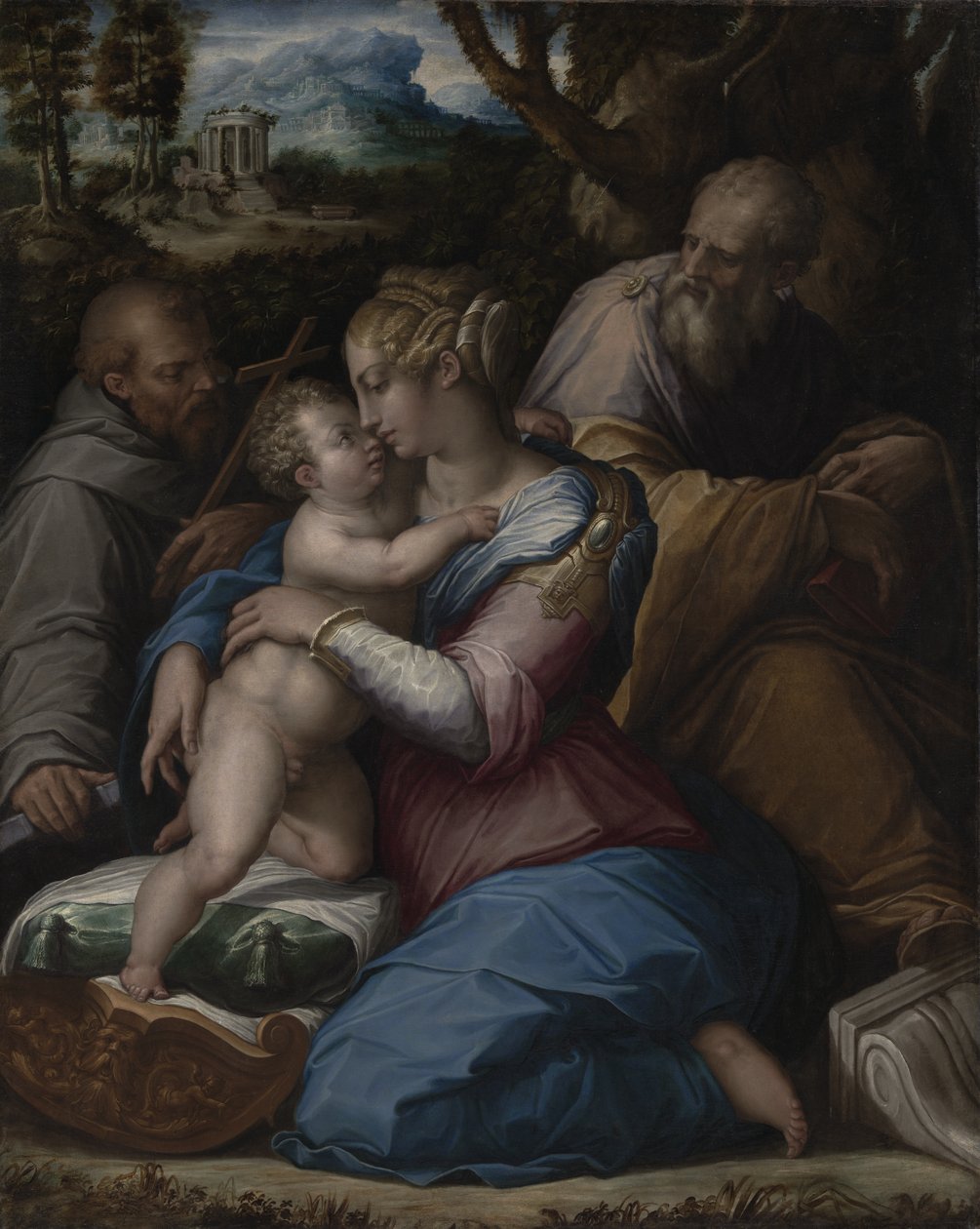 La Sainte Famille avec saint François - Giorgio Vasari