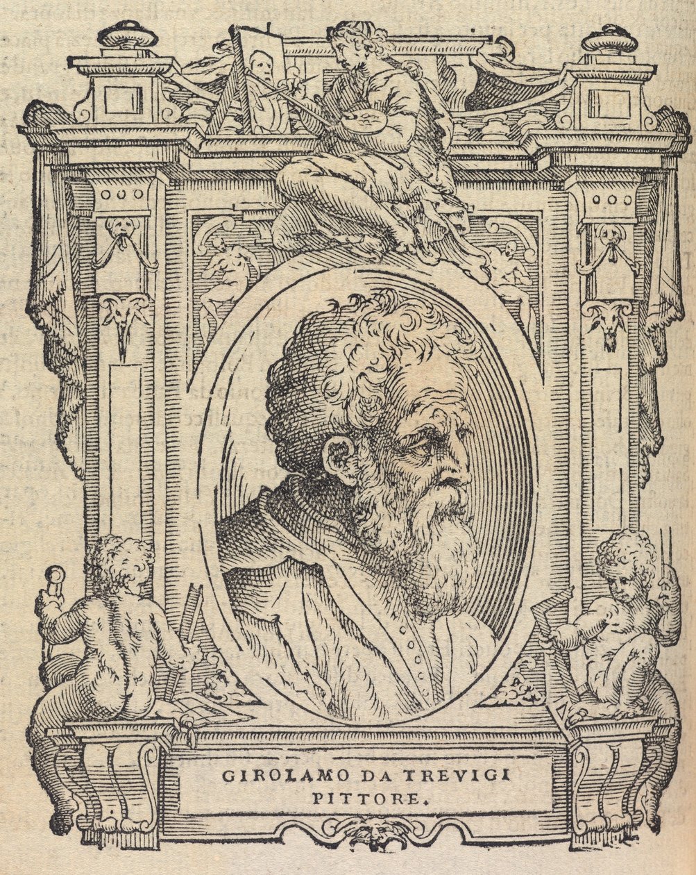 Houghton Typ 525 68.864 - Vasari, Les Vies - Girolamo da Trevigi - Giorgio Vasari