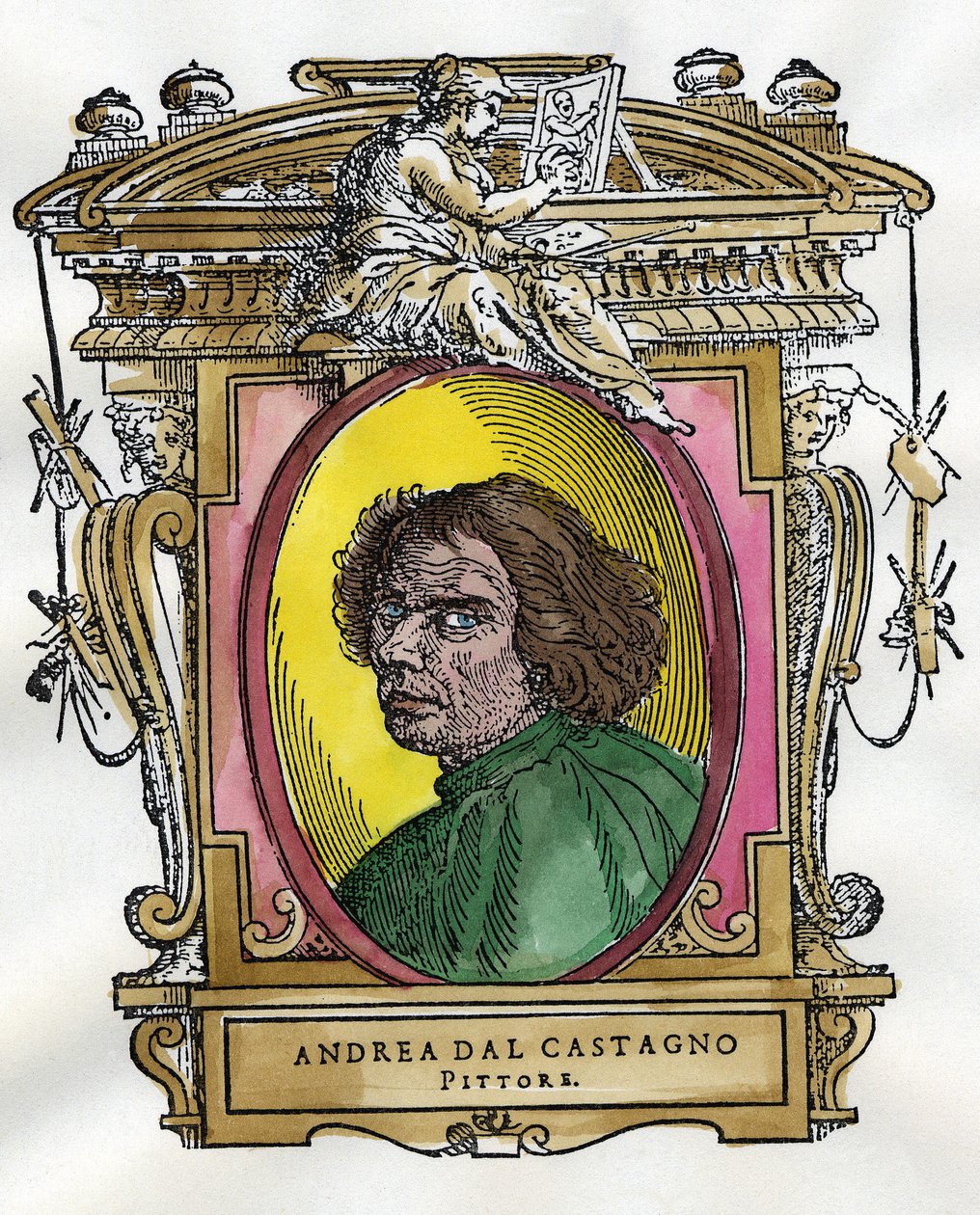 Portrait du peintre Andrea Del Castagno - Giorgio Vasari