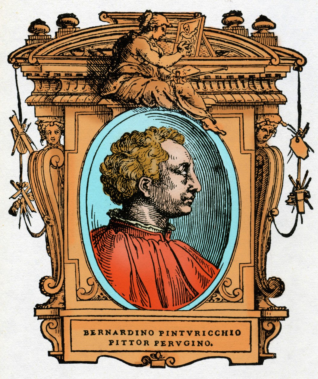 Portrait de Pinturicchio (Bernardino di Betto Bardi) - Giorgio Vasari