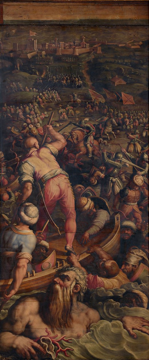 Déroute des Turcs à Piombino, 1563-1565 - Giorgio Vasari