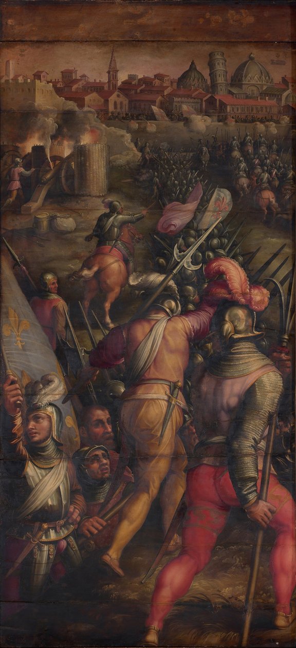 La Bataille de Barbagianni près de Pise, 1563-1565 - Giorgio Vasari