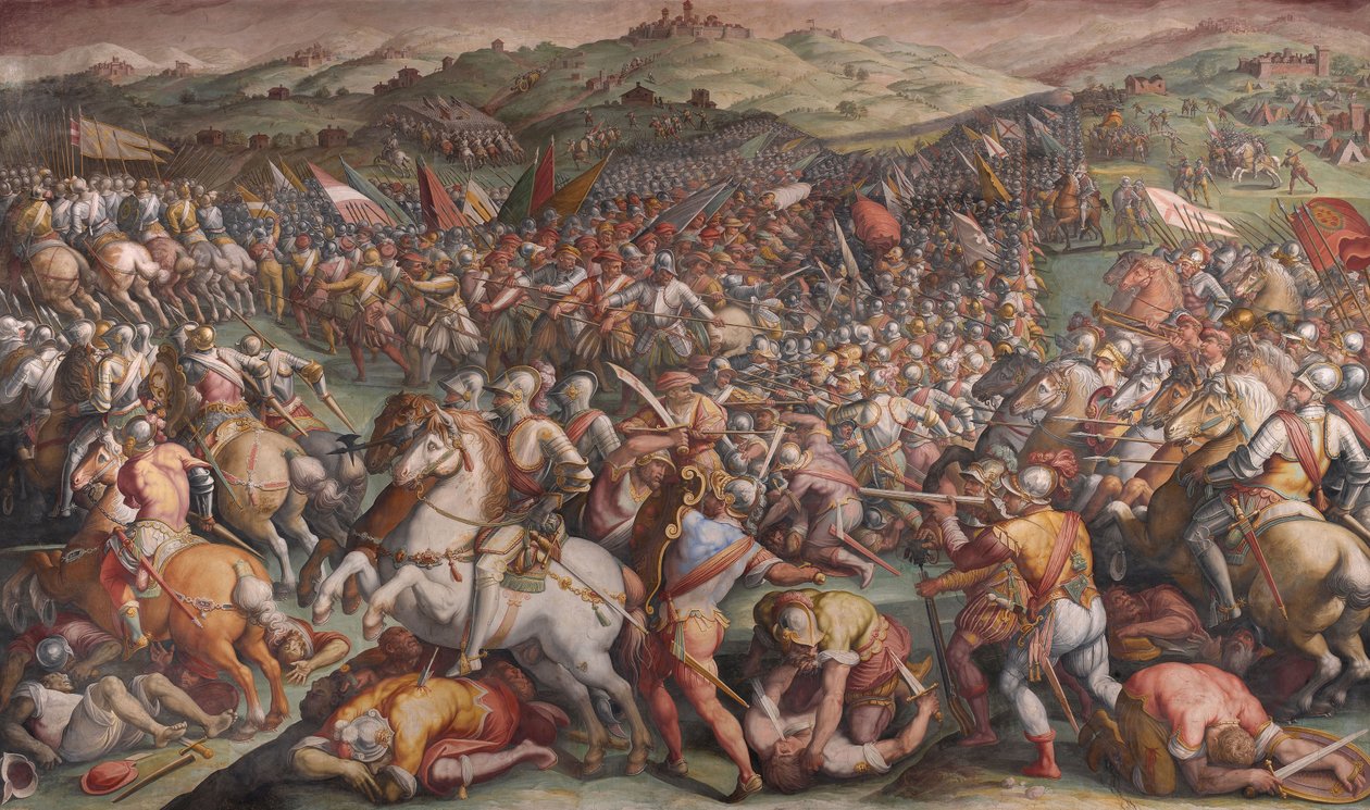 La bataille de Marciano en Val di Chiana, 1570-1571 - Giorgio Vasari