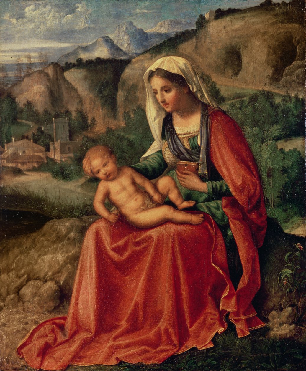 Vierge et Enfant dans un paysage, c.1503 - Giorgione da Castelfranco