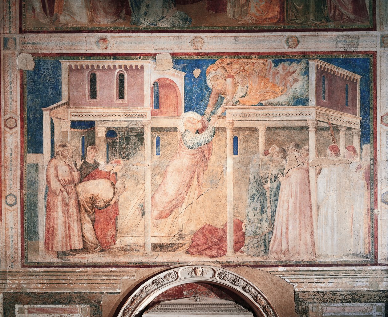 Italie, Florence, Basilique de la Sainte-Croix, Chapelle Peruzzi, Histoires de Jean l