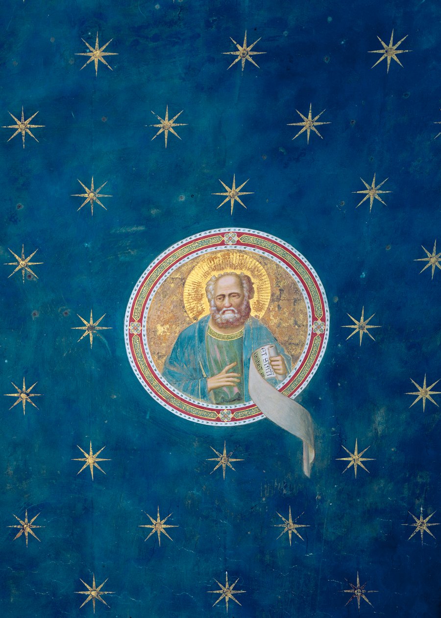 Le Prophète Malachie, de la voûte du plafond, vers 1305 - Giotto di Bondone