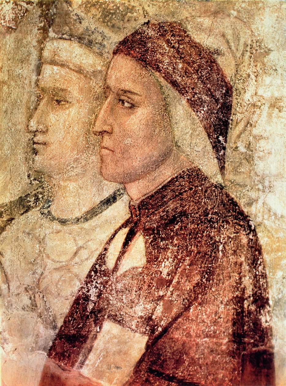 Paradis, détail de Dante Alighieri (1265-1321) vers 1336 - Giotto di Bondone school of Giotto di Bondone school of