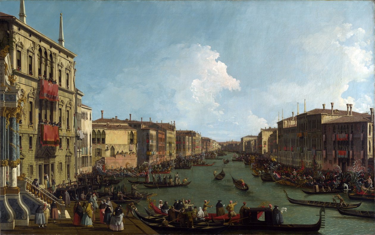 Une régate sur le Grand Canal, vers 1735 - Giovanni Antonio Canal