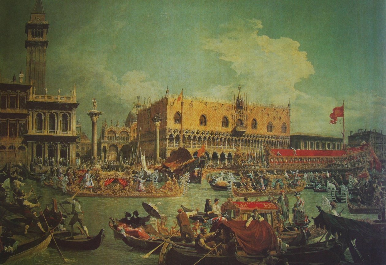 Départ du Bucentaure pour les fiançailles de la mer - Giovanni Antonio Canal