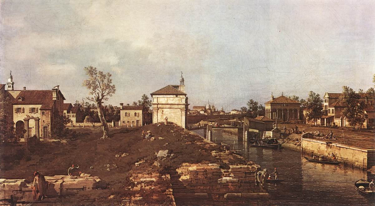 Le canal de la Brenta à Padoue - Giovanni Antonio Canal