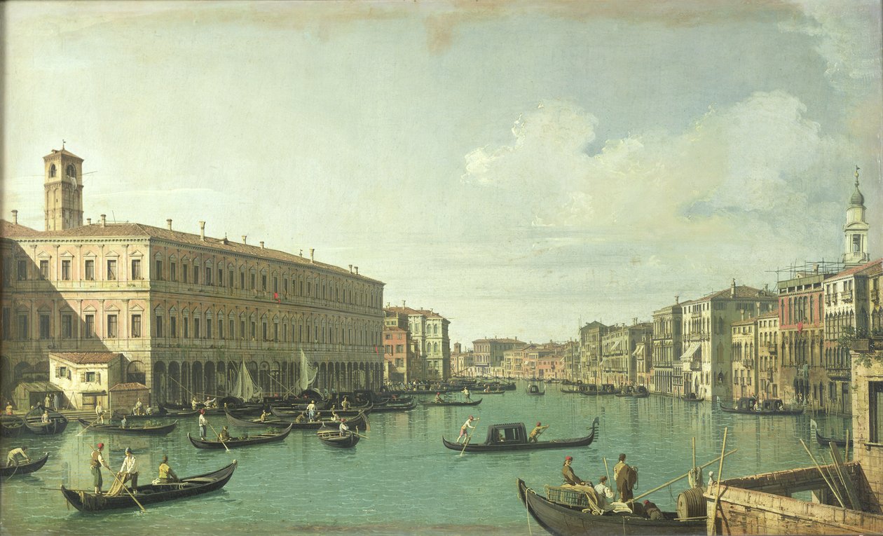 Le Grand Canal depuis le pont du Rialto - Giovanni Antonio Canal