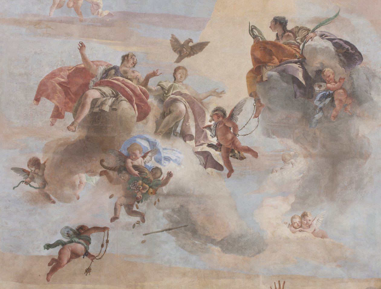 La Chute des Démons, Histoires de Scipion, détail, 1731 (détail) - Giovanni Battista Tiepolo