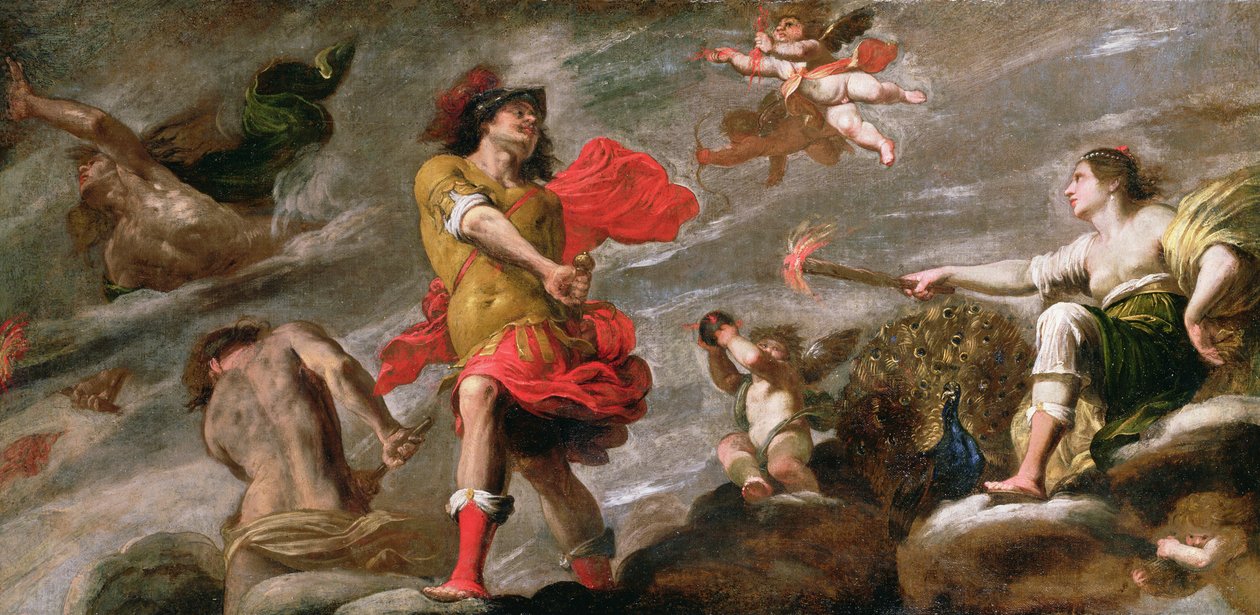 Junon et Mars, vers 1650 - Giovanni Battista Carlone