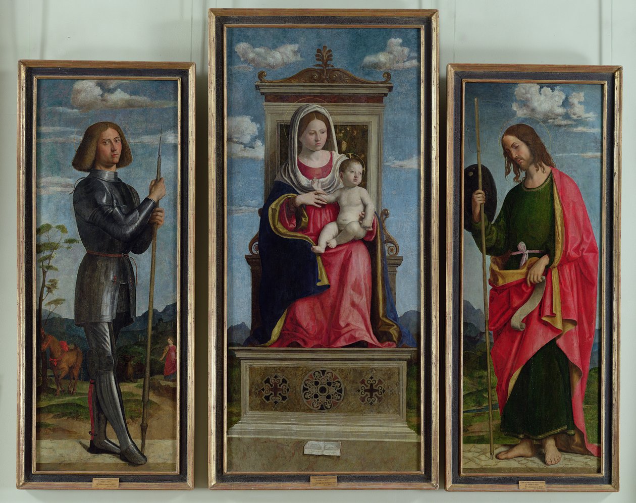 Madonna et Enfant avec Saint Georges et Saint Jacques, c.1510 - Giovanni Battista Cima da Conegliano