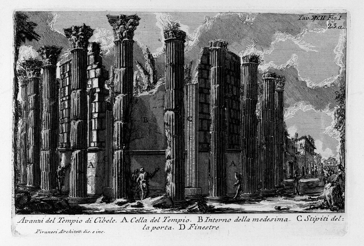 Vestiges du Temple de Cybèle - Giovanni Battista Piranesi