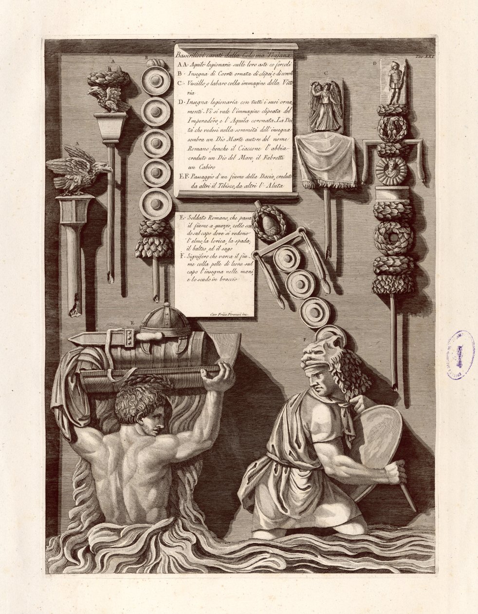 Bas-reliefs extraits de la Colonne Trajane - Giovanni Battista Piranesi