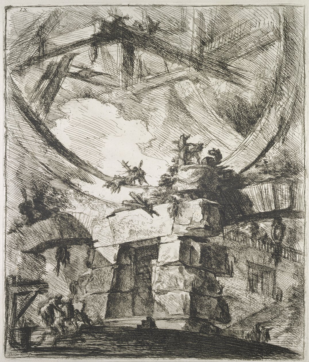 Carceri (Prison) IX, 1760 - Giovanni Battista Piranesi