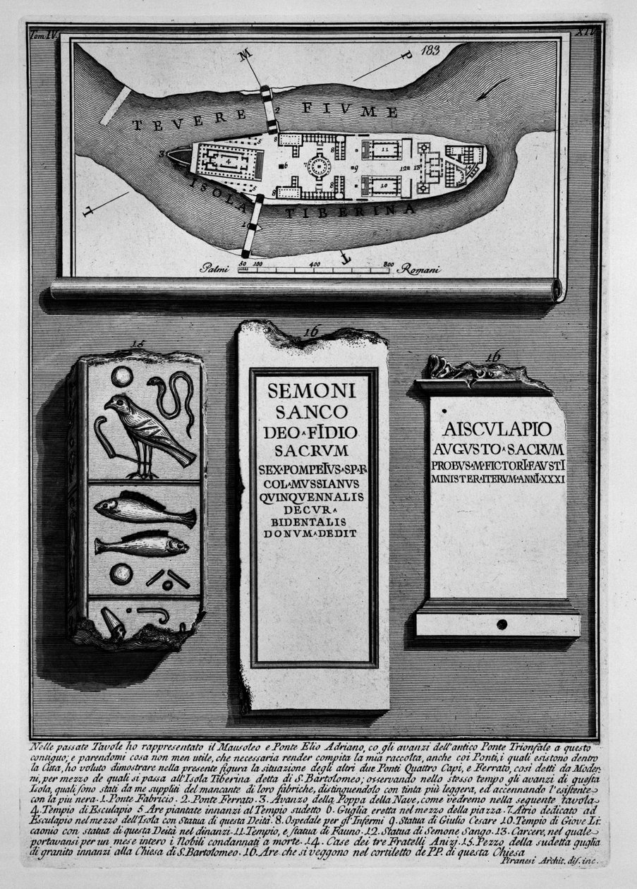 Île Tibérine - Giovanni Battista Piranesi