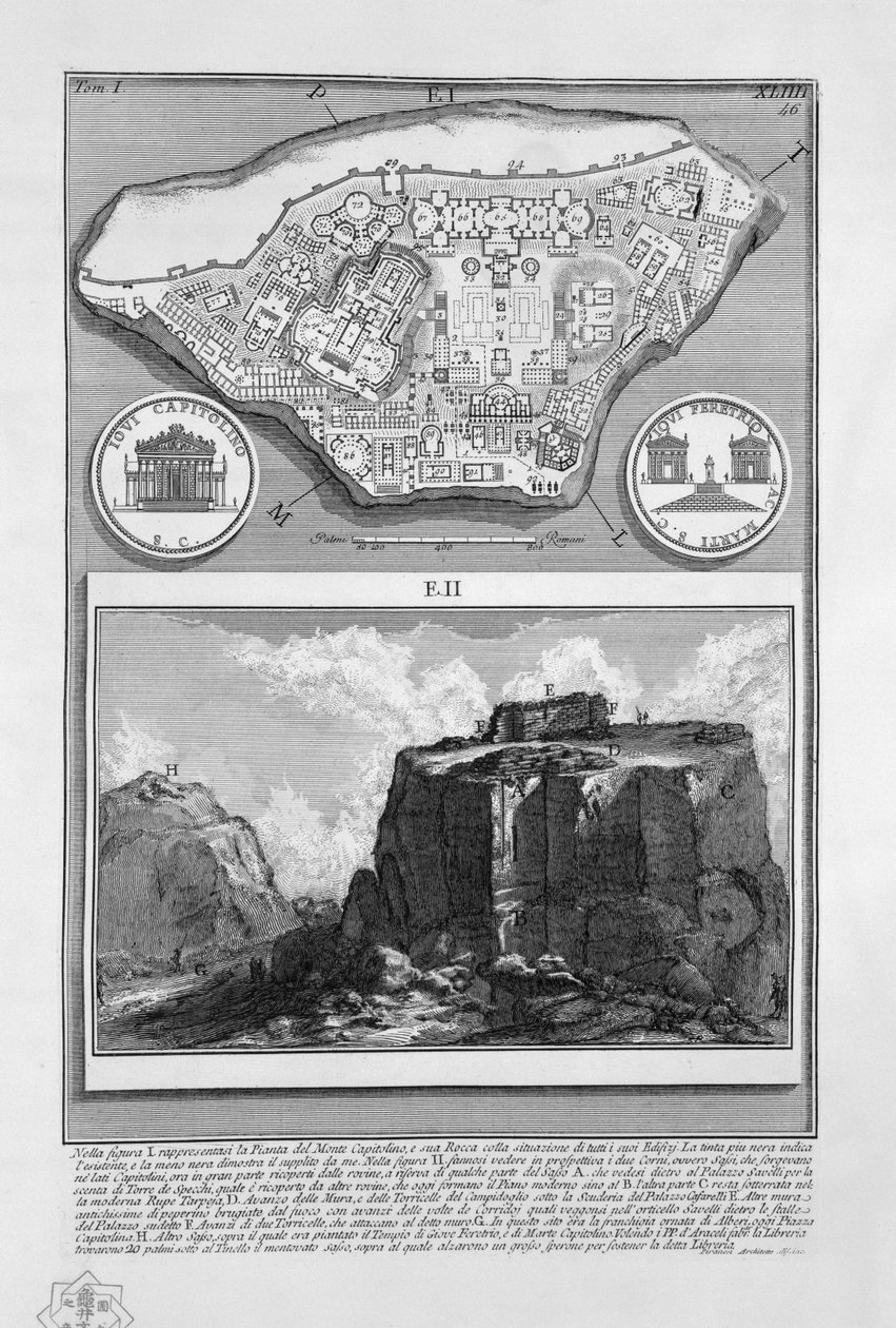 Carte du Campidoglio - Giovanni Battista Piranesi