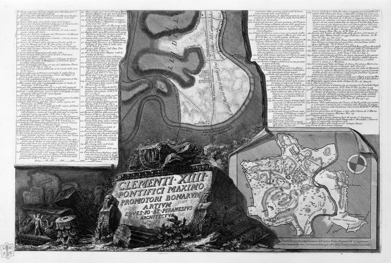 Carte de Rome, partie 2 - Giovanni Battista Piranesi