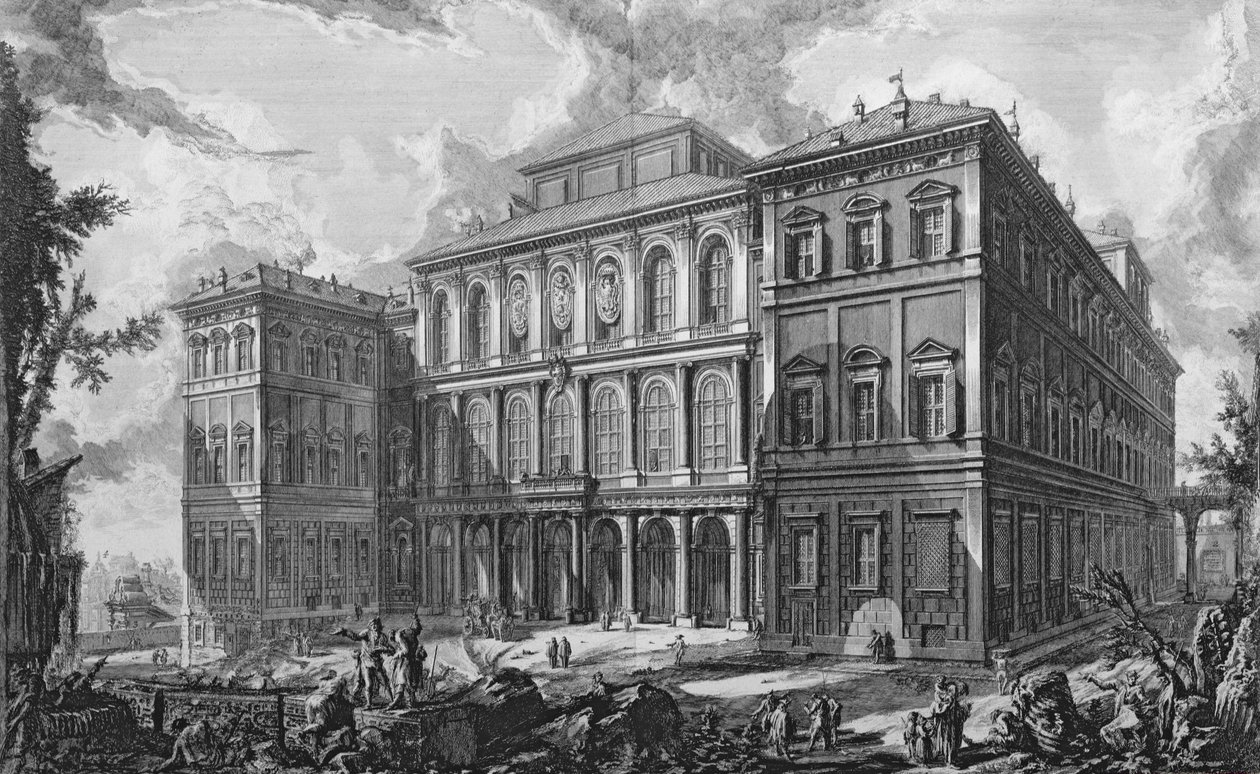 Palazzo Barberini sur le Quirinal, Rome - Giovanni Battista Piranesi