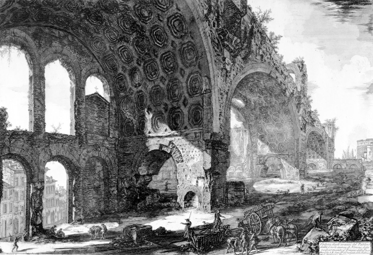 Vue de la Basilique de Maxence et Constantin, de la série 