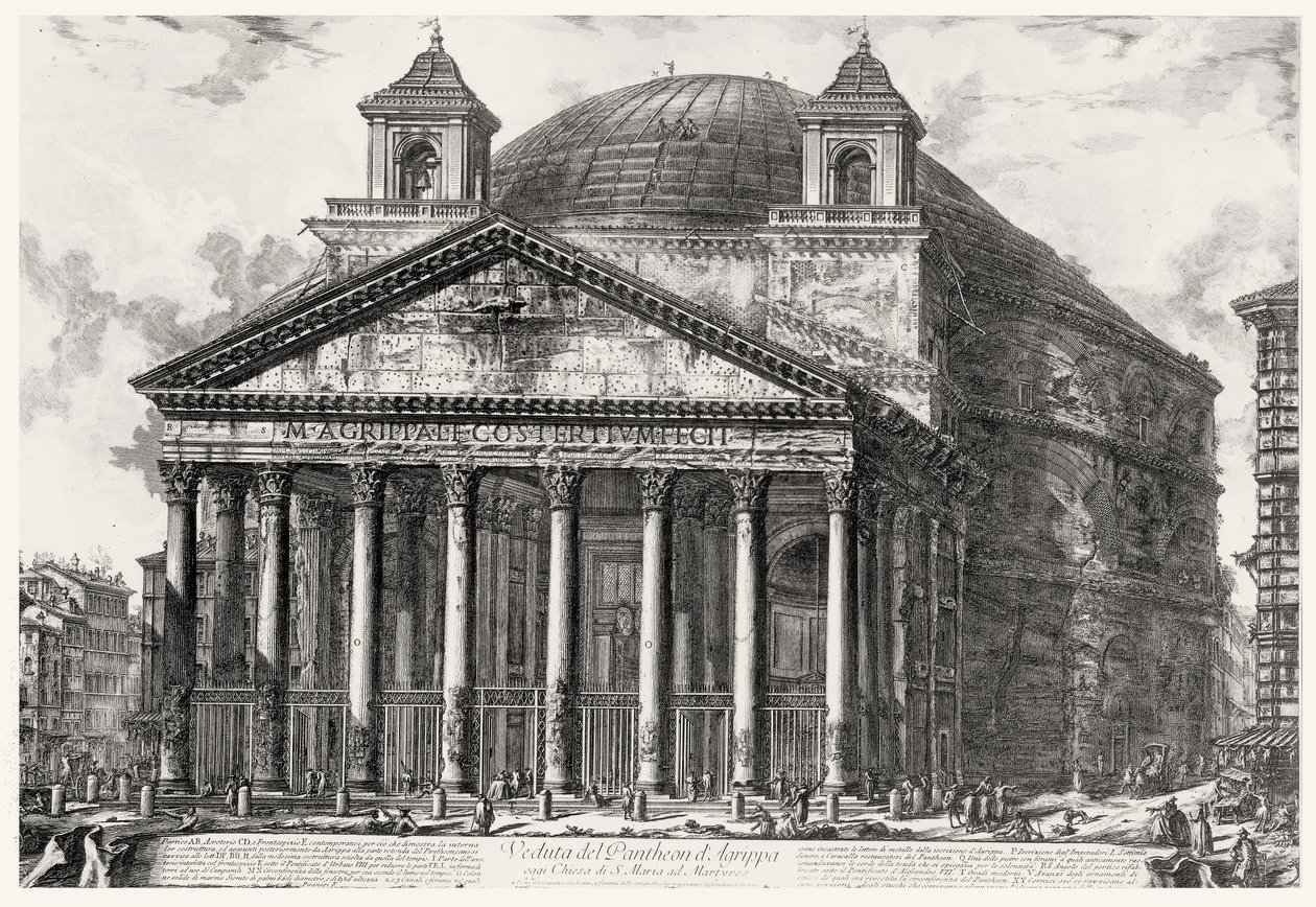 Vue du Panthéon, de la série 