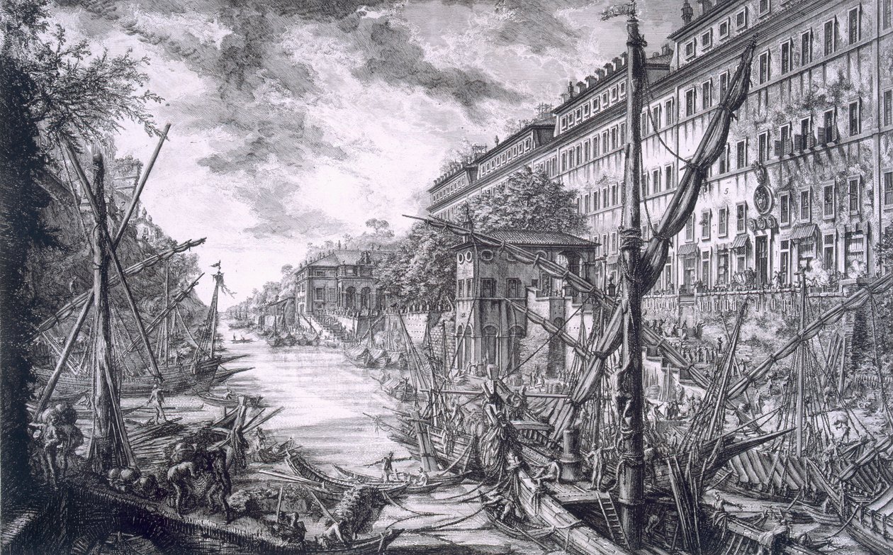 Vue du Port de Ripa Grande, de 