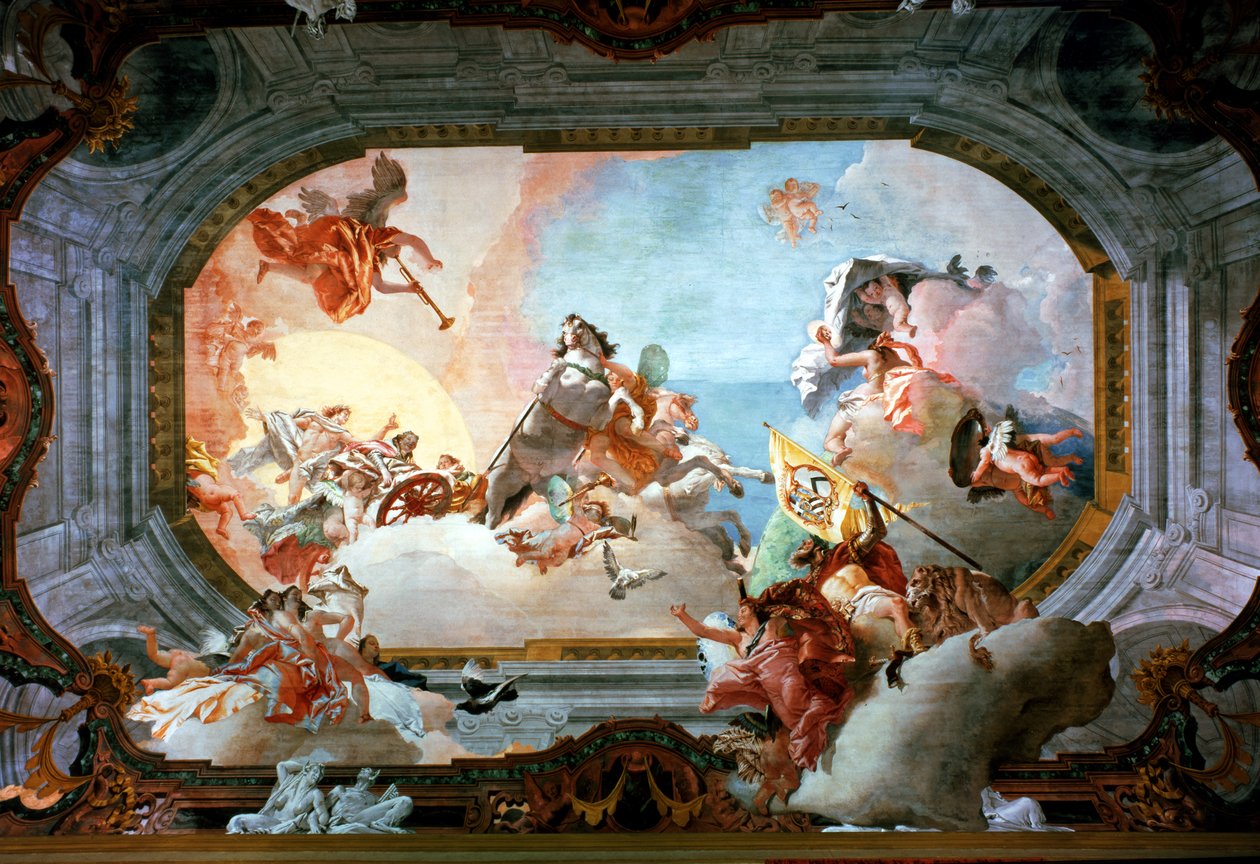 Allégorie du mariage de Rezzonico à Savorgnan - Giovanni Battista Tiepolo